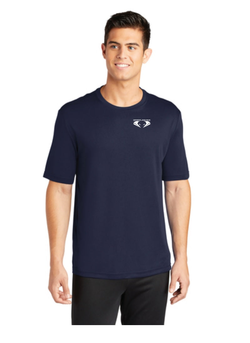 Front Left Chest Logo Shirt - Navy - 100% Polyester