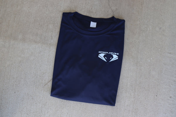 Front Left Chest Logo Shirt - Navy - 100% Polyester